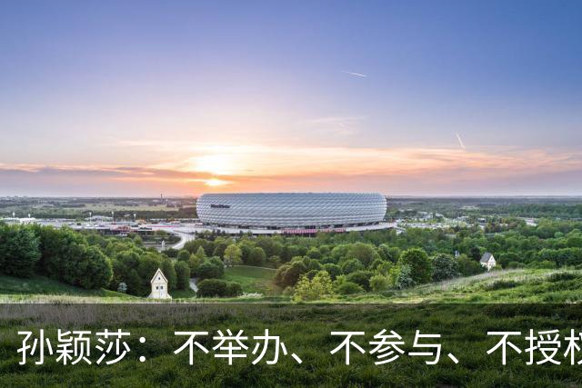 孙颖莎：不举办、不参与、不授权、也不鼓励任何生日应援活动